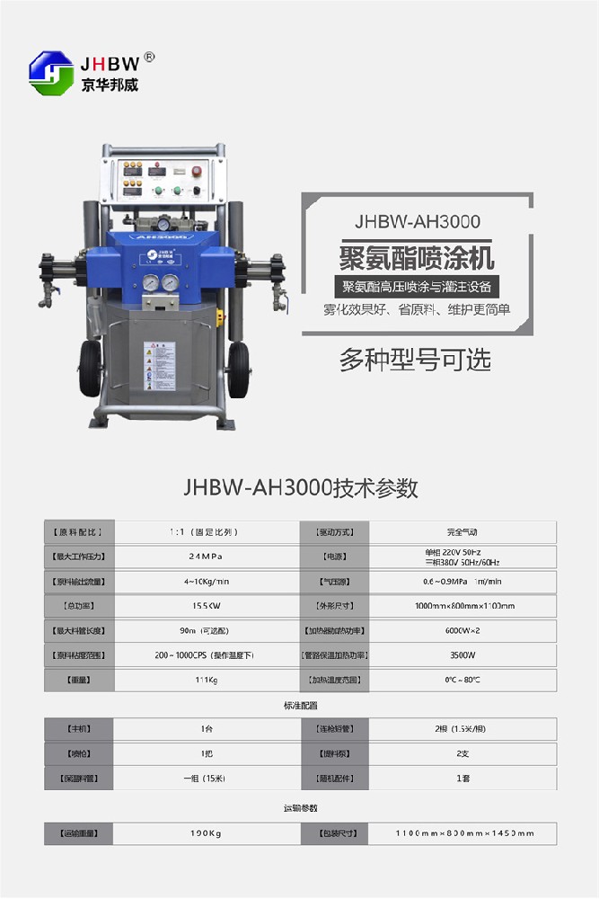 聚氨酯喷涂设备防腐措施_​京华邦威聚氨酯喷涂设备